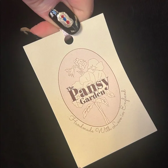 Pansy garden made by pansy ophelia dress black velvet lace NWT uk 12 us 8 - Picture 8 of 14